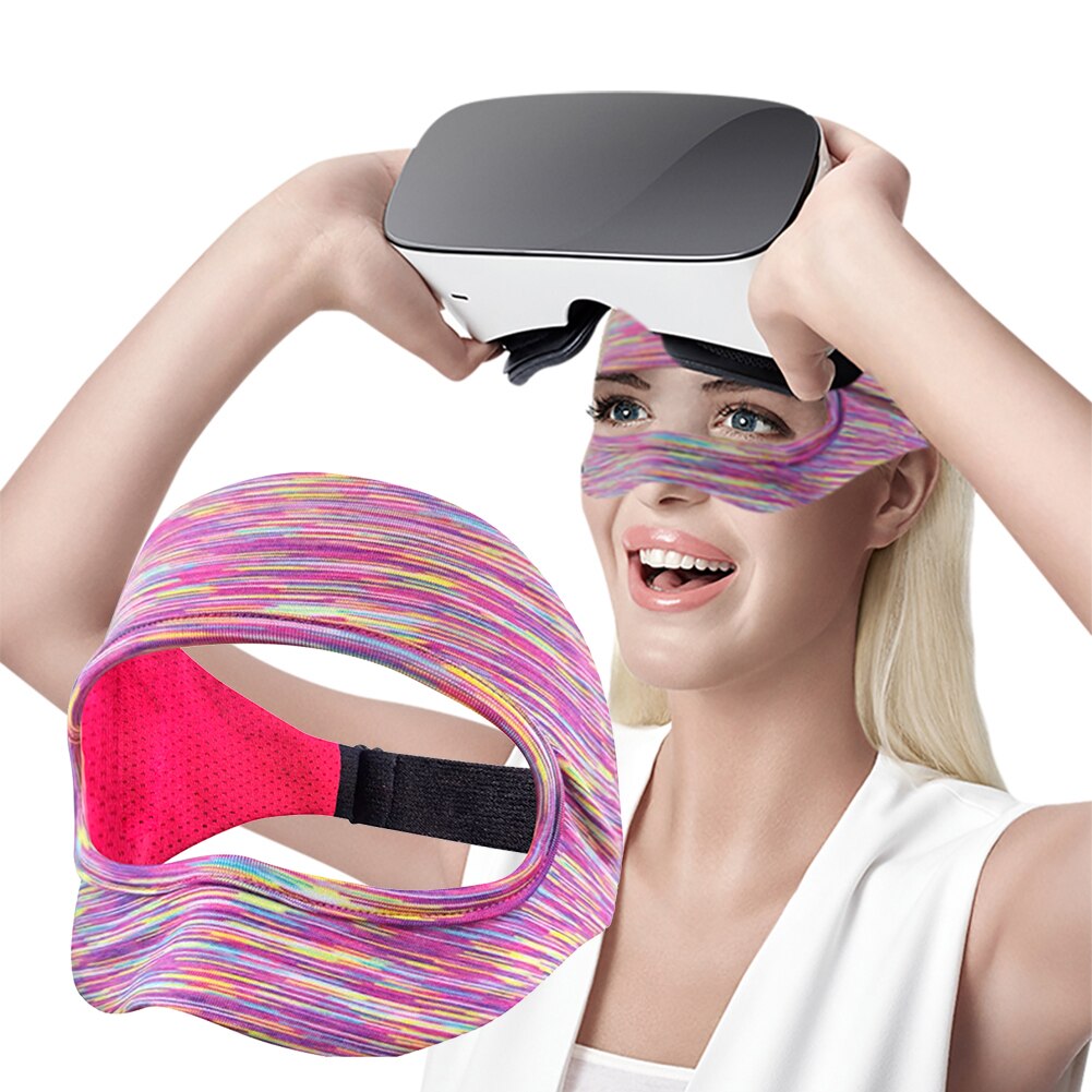 Vr-zubehör: augenmaskenbezug mit atmungsaktivem schweißband und verstellbarer schnalle für oculus quest 2 und 1 vr-headsets (universell)