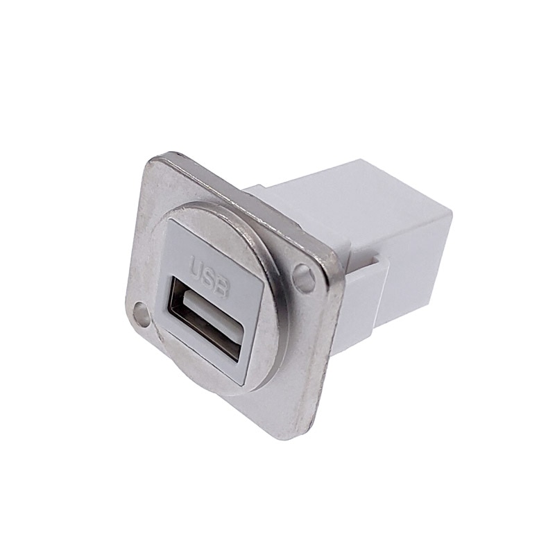 Simple USB socket panel mounting interface around installing the self-locking bayonet connection LED aviation socket