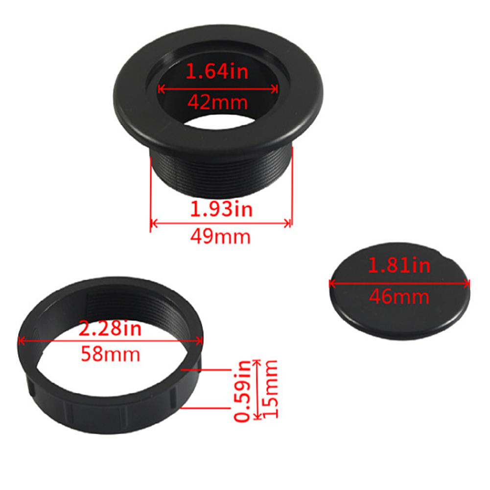 Juego de 3 uds de anillo y tapa con orificio para sombrilla, paraguas de mesa apto para exteriores, RV, tapa de anillo con orificio para sombrilla, herramienta de jardín