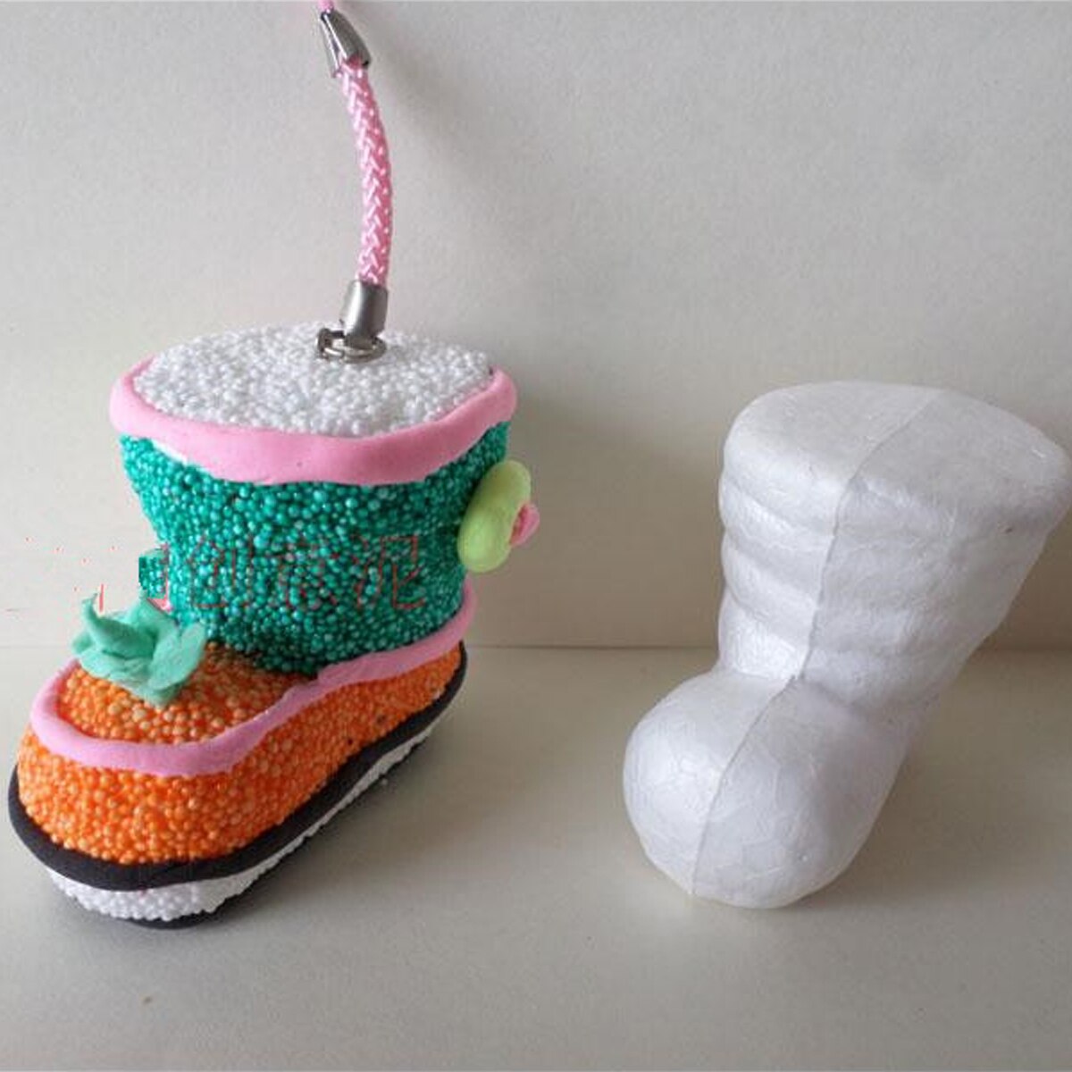 20pcs Styrofoam Christmas Boots Polystyrene Ornament Diy Christmas Boot Preschool Education Crafts Photography Props