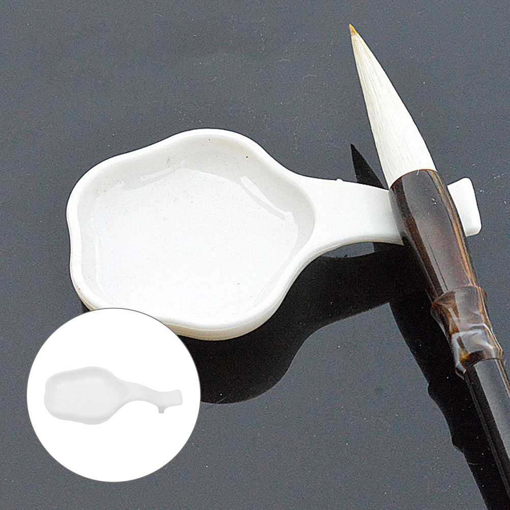 40 Stuks Kwast Wassen Gerechten Desktop Inkt Houders Plastic Inkt Platen Kantoor Inkt Levert