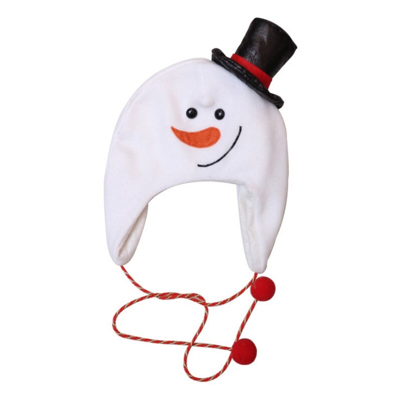 Cute Christmas Santa reindeer hat Hat Xmas snowman Cap For Women And Men Year Festive Party Supply Home.: B