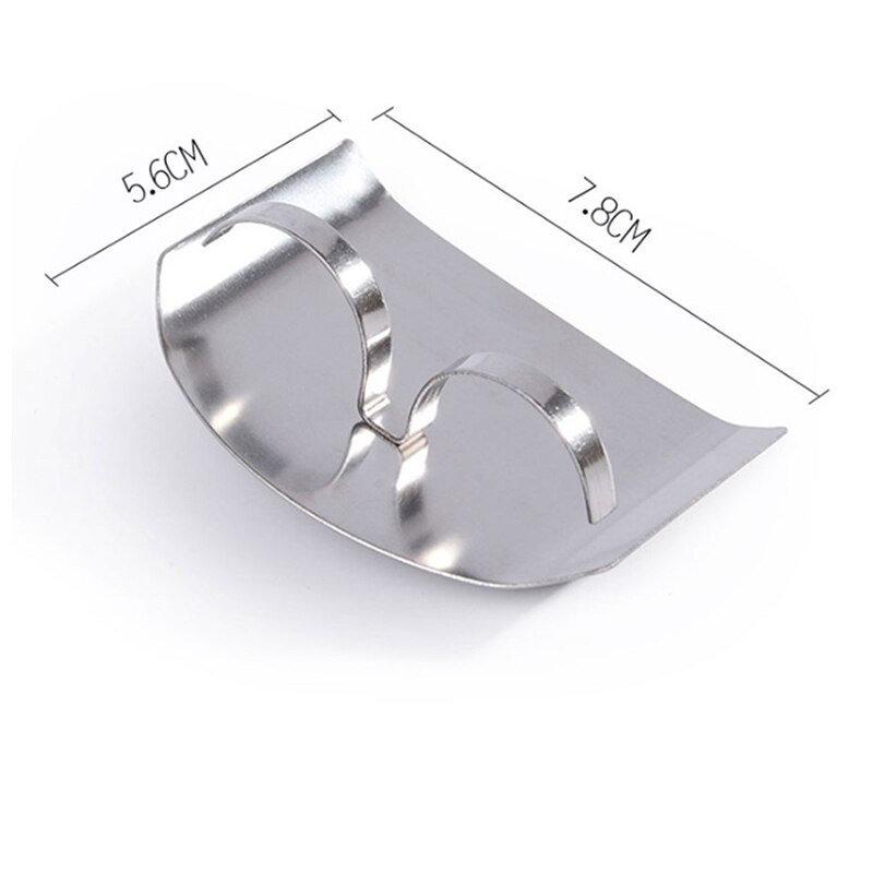 2PCS Stainless Steel Finger Guard Finger Hand Cut Hand Protector Knife Cut Finger Protection Tool Kitchen Knives & Accessories