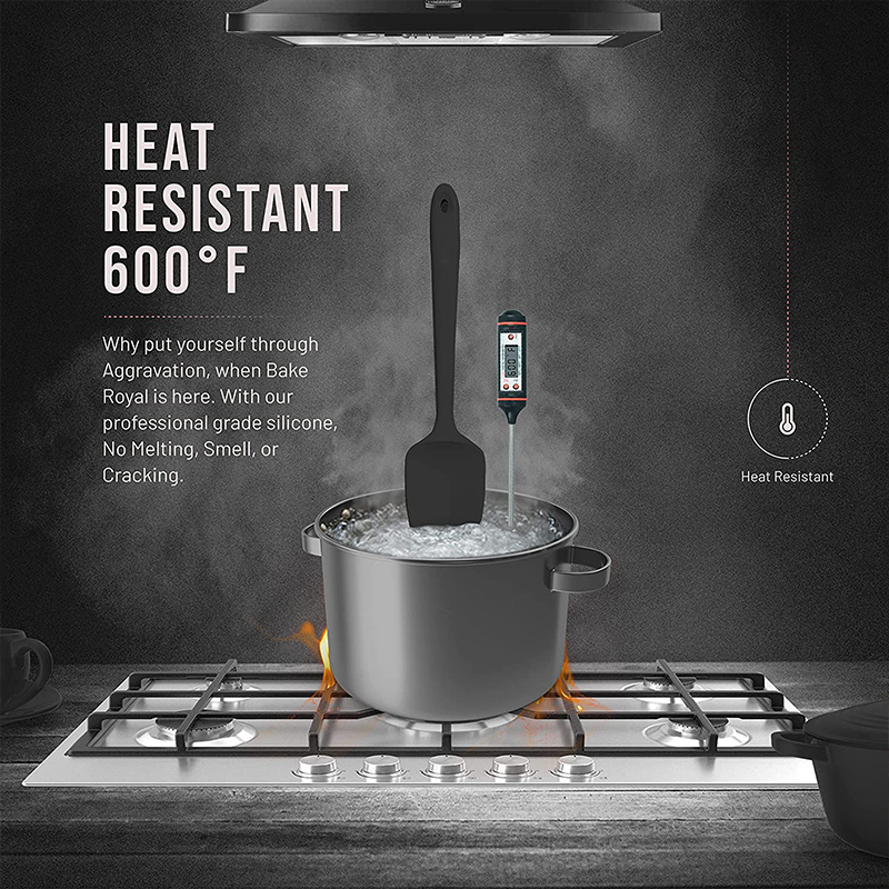 Utensil Set Silicone Spatula Set Non-Stick Cookware Cover Rubber Spatula Heat Resistant Tasks Seamless Kitchen Tools Home