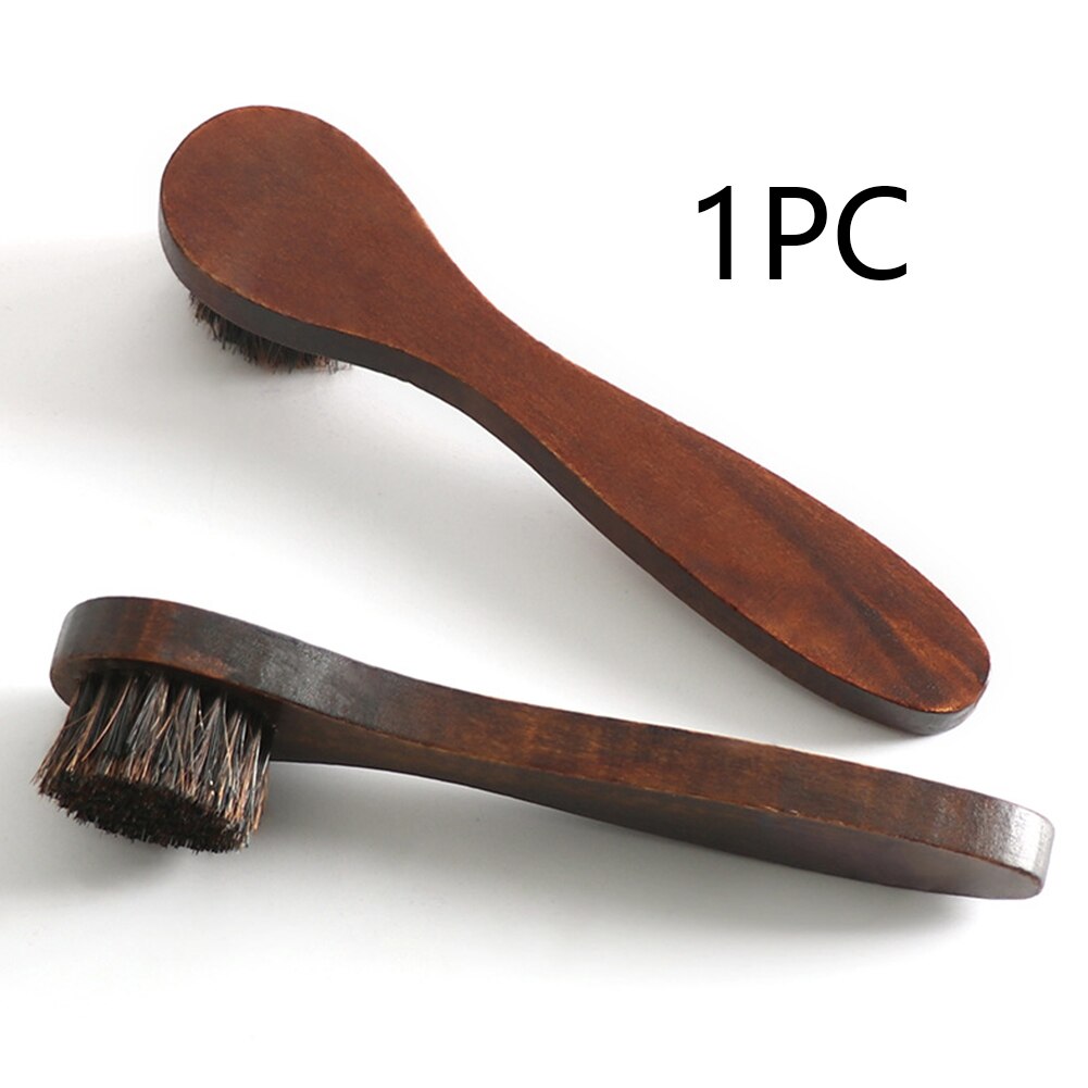 Travel Cleaning Tools Useful Dauber Wood Handle Shoe Brush Portable Long Boot Light Weight Polish Shine Hand Held Household