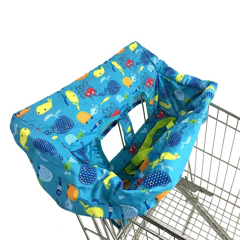 Baby Kind Supermarkt Winkelwagentje Zitkussen Zuigeling Stoel Cartoon Dier Kussen Bescherming Veilig Reizen Draagbare Kussen