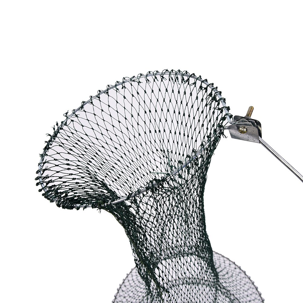 Folding Round Metal Frame Nylon Mesh Crab Crawdad Shrimp Minnow Bait Trap Cast Fish Net Fishing Landing Tackle Accessory Tool