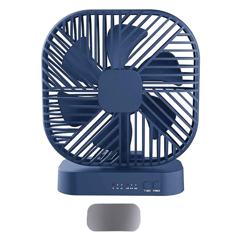 Magnetic USB Fan USB or AA Battery Powered Desk Fan with 3 Speed Timing Function