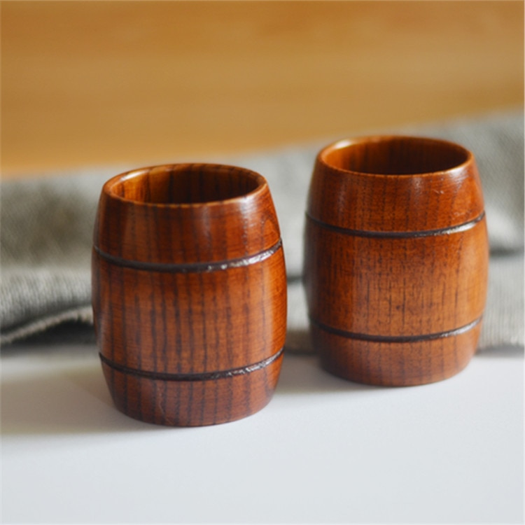 2 st träkopp mini naturlig handgjord jujube mage öl kaffe mjölk juice te kopp tumbler glas vin tumbler skalle snapsglas