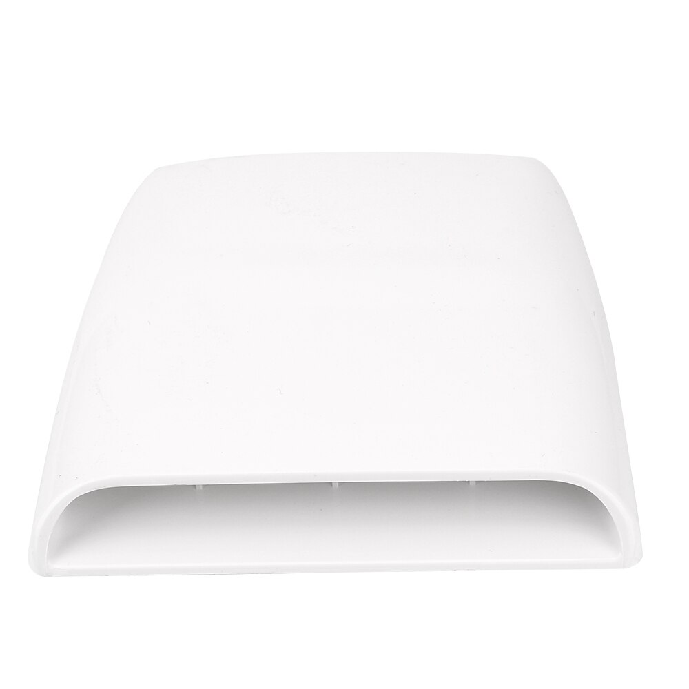 28*25*3.3cm Universal Car Bonnet Hood Scoop Air Flow Intake Vent Cover White/ Black Auto Air Flow Vent Cover Accessories: white