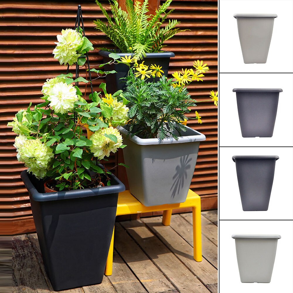 Grote Plastic Hars Rotan Planter Tuin Huis Tuin Outdoor Bloem Plant Potten Bonsai Balkon Decoratie Plant Kom Bloempot