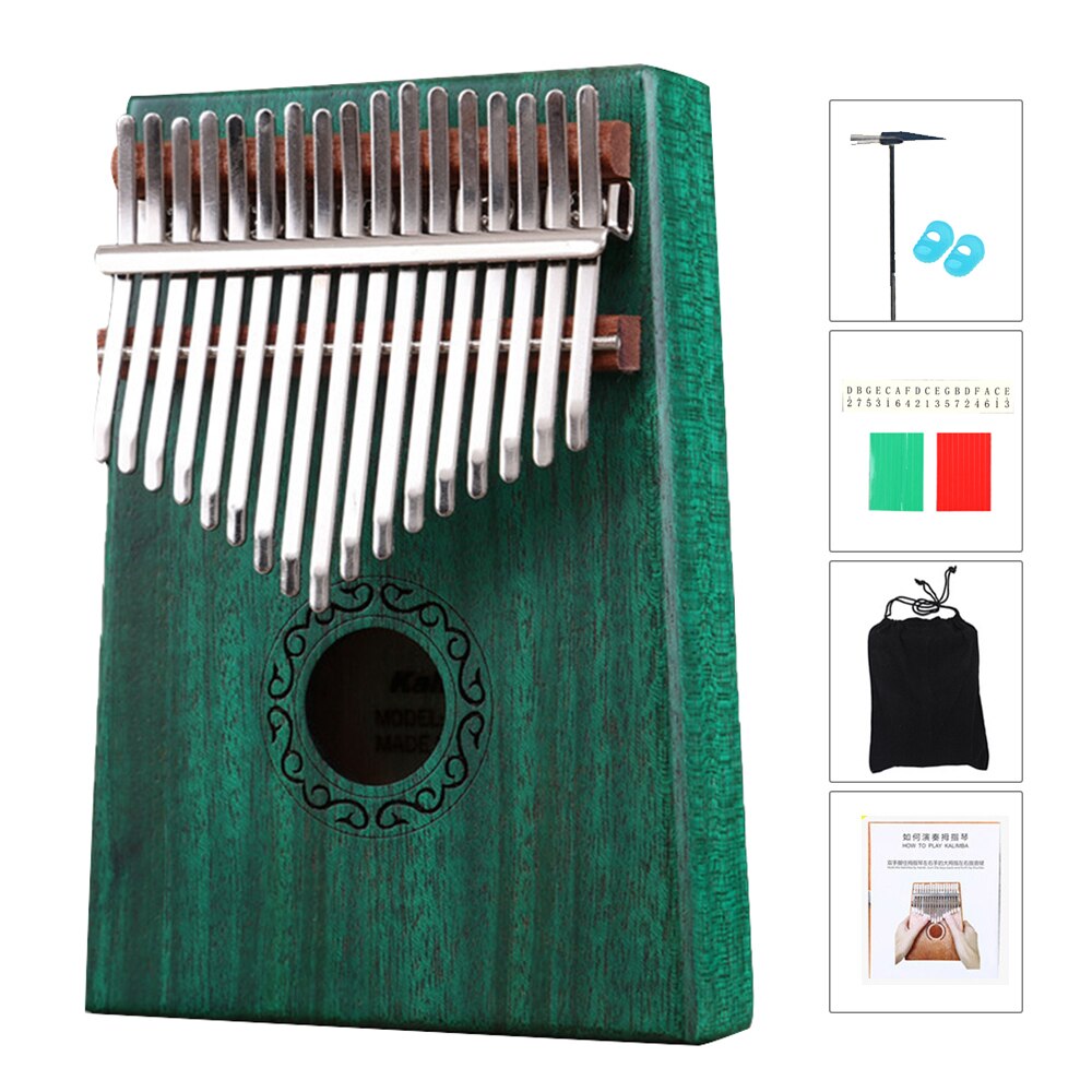 Kalimba 17-key Thumb Piano Mahogany Musical Instrument Mbira Kalimba Hammer Sticker Kit Children Upright Piano Kalimba 17 Key /