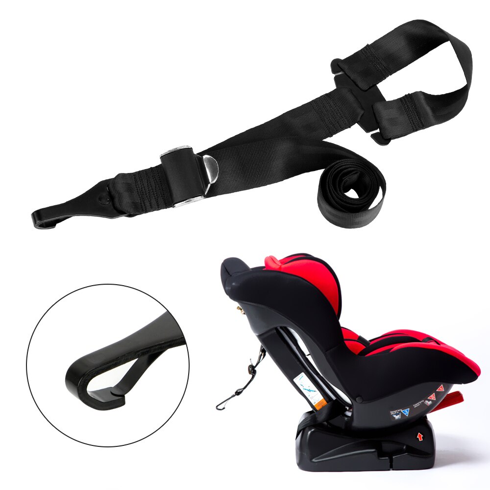 Låsebeltekobling til isofix styrespor låve baby sikkerhetsbelter bil sikkerhetssete grensesnitt tilkoblingsbelter biltilbehør