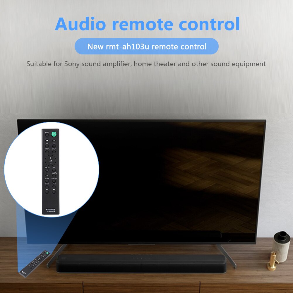 RMT-AH103U Soundbar Remote Control for SONY HT-CT80 SA-CT80 HTCT80 SACT80 Sound Bar