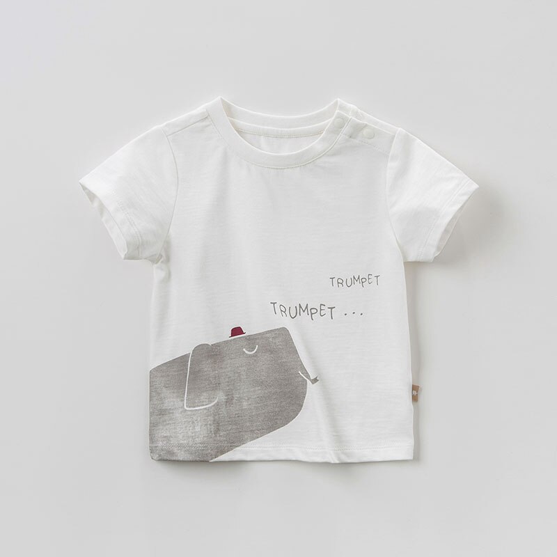 Dbm 10603 dave bella zomer baby jongenskleding kinderen print t-shirt baby peuter trui kinder t-shirts
