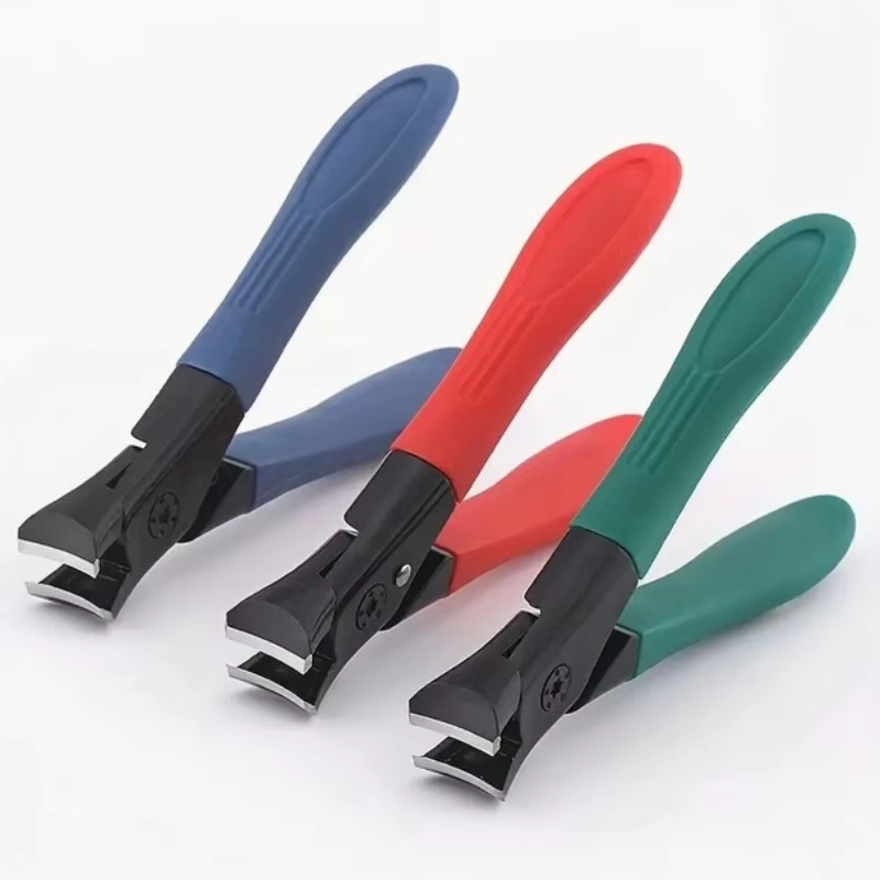 Coupe-ongles à ouverture en acier inoxydable, coupe-ongles gris, ongles épais pour personnes âgées, coupe-ongles domestique individuel, Durable