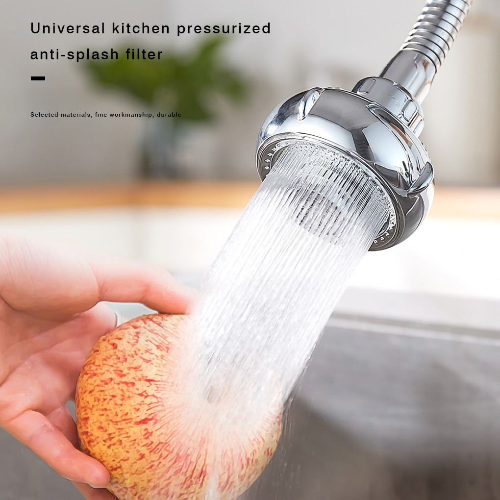 1pc Home Faucet Universal Kitchen Water Faucet Pressurized Anti-Splash Spout Extension Filter Water Saving Shower Spray Nozzle