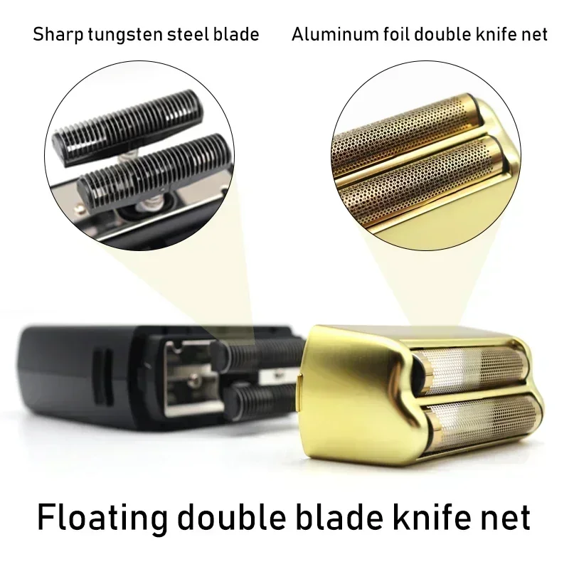 11000 RPM POP Barbers P620 Electric Men's Beard Trimmer Double Foil Shaver Electric Shaver USB Hair Cutting Machine