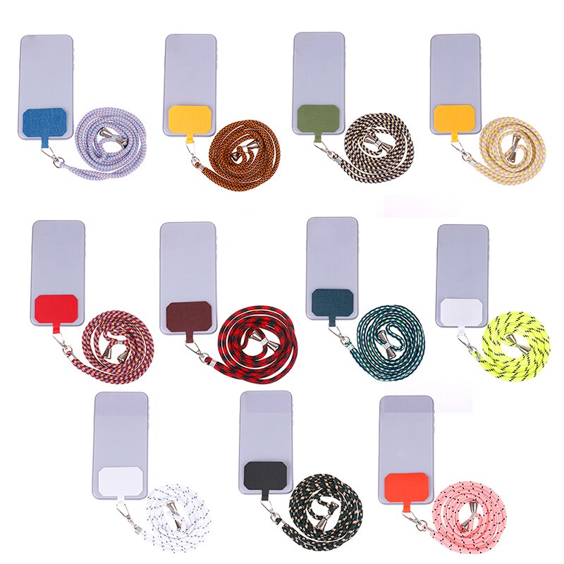 Universele Crossbody Patch Telefoon Lanyards Mobiele Telefoon Strap Lanyard Nylon Zachte Touw Mobiele Telefoon Opknoping Cord Holder