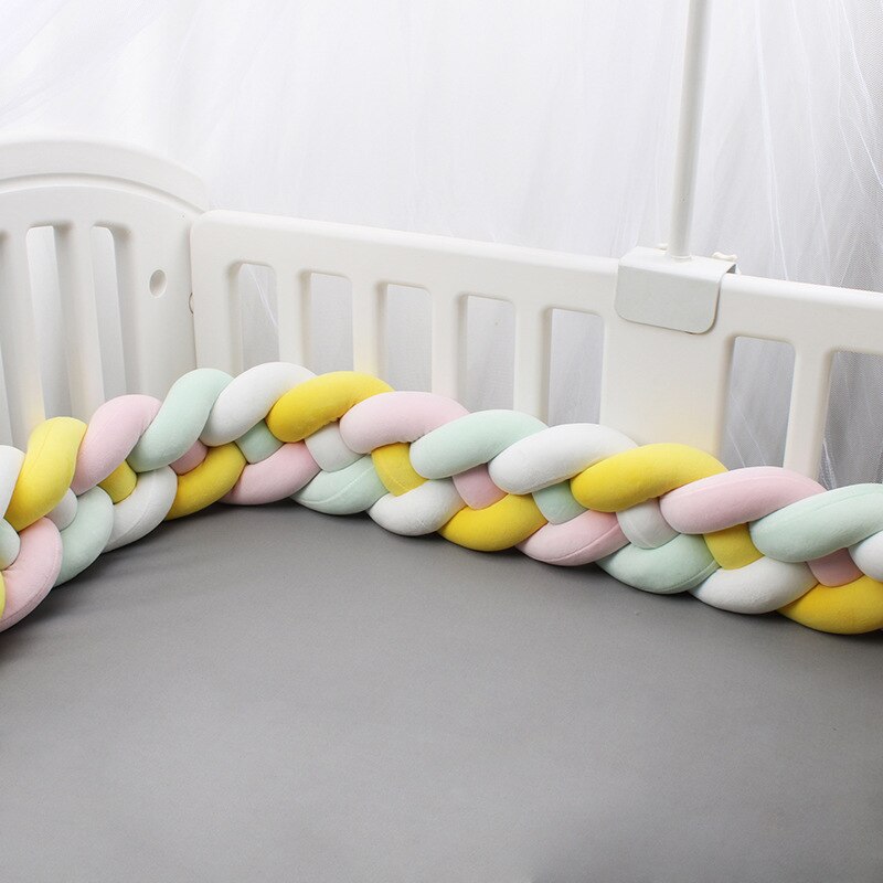220CM nordisch Babybett flechten Stoßstange Art Zimmer Baby Bett umgeben Seite Beschützer freundlicher Schlafzimmer Dekoration Tour De zündete bebe Tresse: 9-220CM