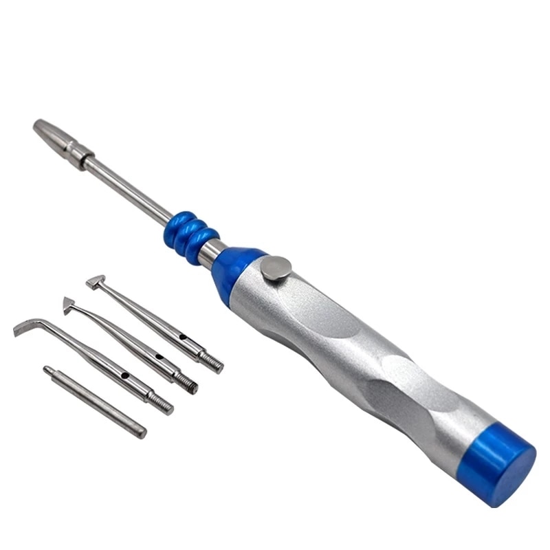 Dental Automatic Teeth Crown Remover Adjustable 4 Shifts Manual Crown Remover Stainless Steel Dentist Lab Teeth Restoration Tool