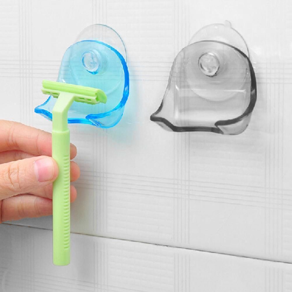 Removable Cleaning Shaver Toothbrush Holder Washroom High Power Suction Cup Hook Razor Bathroom Mini Storage Rack Clean Hygienic