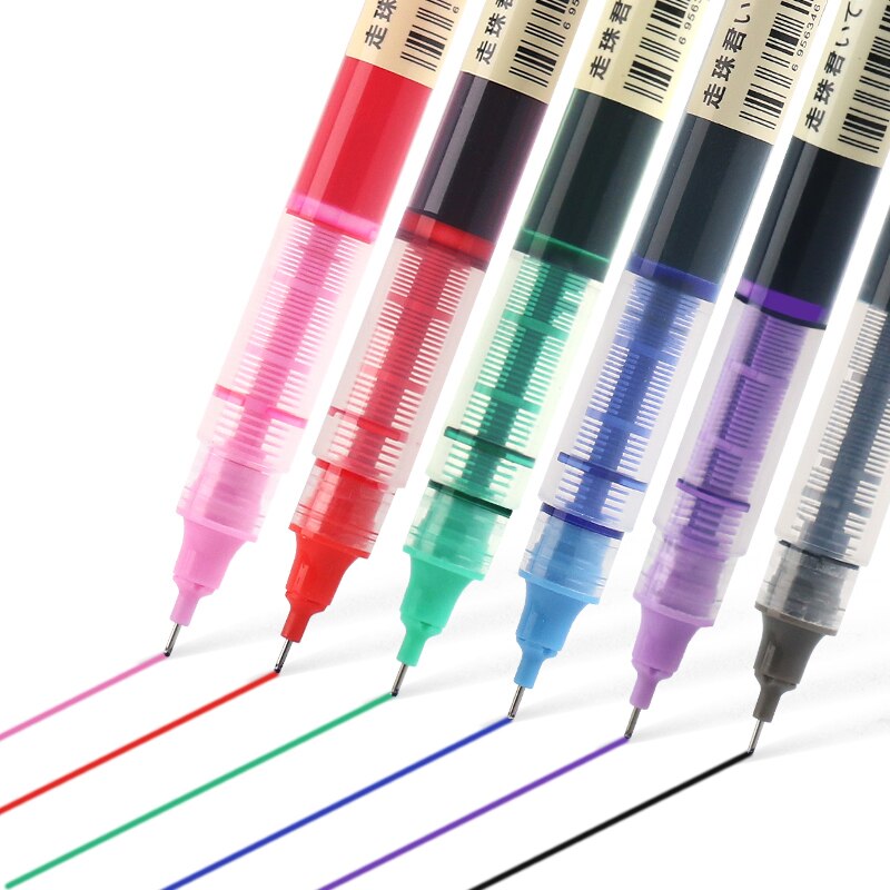 Ink Rood Quick Droge Gel Ink Rollerball Pen Zwart Blauw Roo... – Grandado