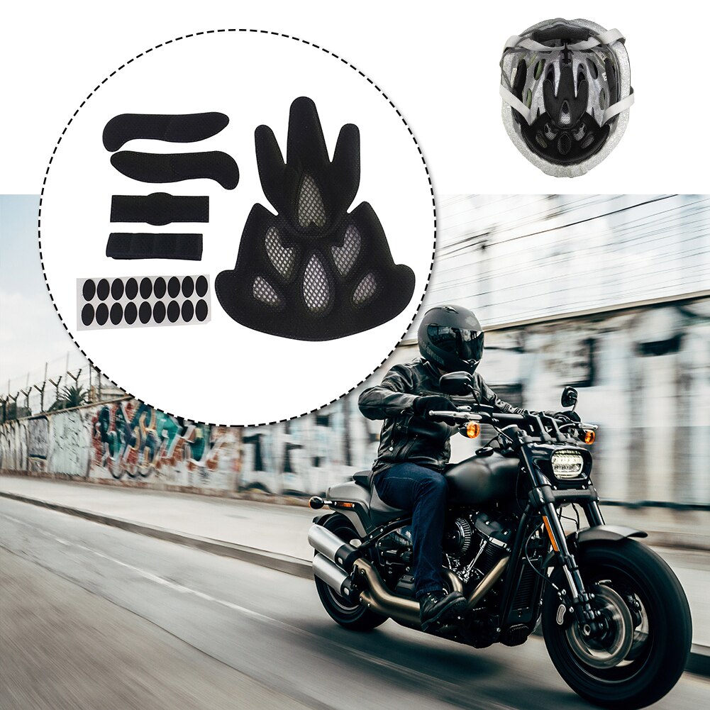 Universal Helmet Inner Padding Protection Foam Pads Sealed Lining Sponge Outdoor Sports Cycling Motorcycle Bicycle Accessories