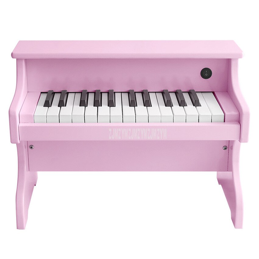 Teclado electrónico de 25 teclas para niños, Piano eléctrico de madera, instrumentos musicales, juguete educativo, de cumpleaños, ESM-2518