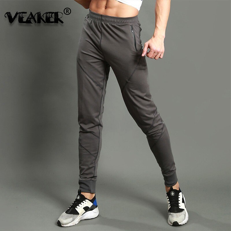 Crossfit Sweatpants Mens Quick Dry Breathable Pants Fitness Tights Joggers Sports Pants Male Gyms Zipper Sportswear M-3XL