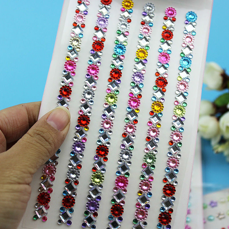 1 Sheeet Children Acrylic Diamond Sticker DIY For Kids Sticker