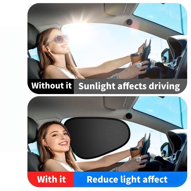 Elektrostatiskt solskydd för sidoruta i bilen, 4-- lagers solskyddsgardiner, bländskydd, uv-blockerare, intern blockerare för bilar, 99.9%  uv-skydd