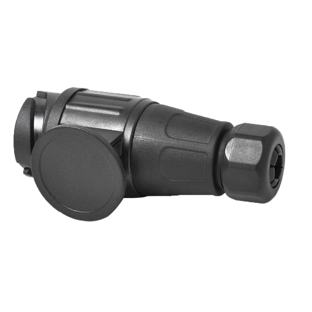 12V 13-Pin Trailer Plug Adapter 13-Pole Trailer Electrical Connector Black