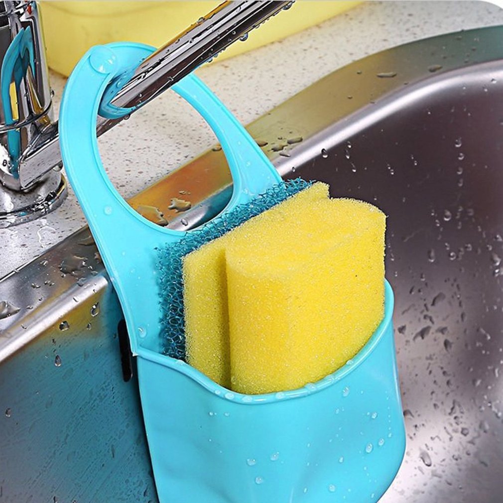 Double Sink Drain Bag plastic drain basket storage hanging basket kitchen supplies kitchenware storage rack drain hanging bag