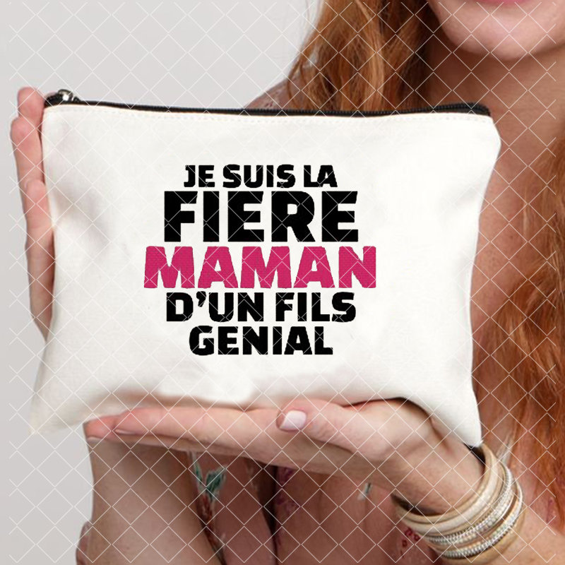 Merci Maitresse imprimer femmes Neceser sac de maquillage pochette organisateur de voyage fête des enseignants de remise des diplômes sac cosmétique Super Atsem: plum