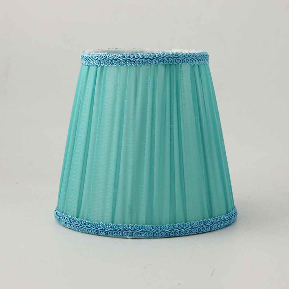abat-jour bleu clair, couvercle d'ombre, E14