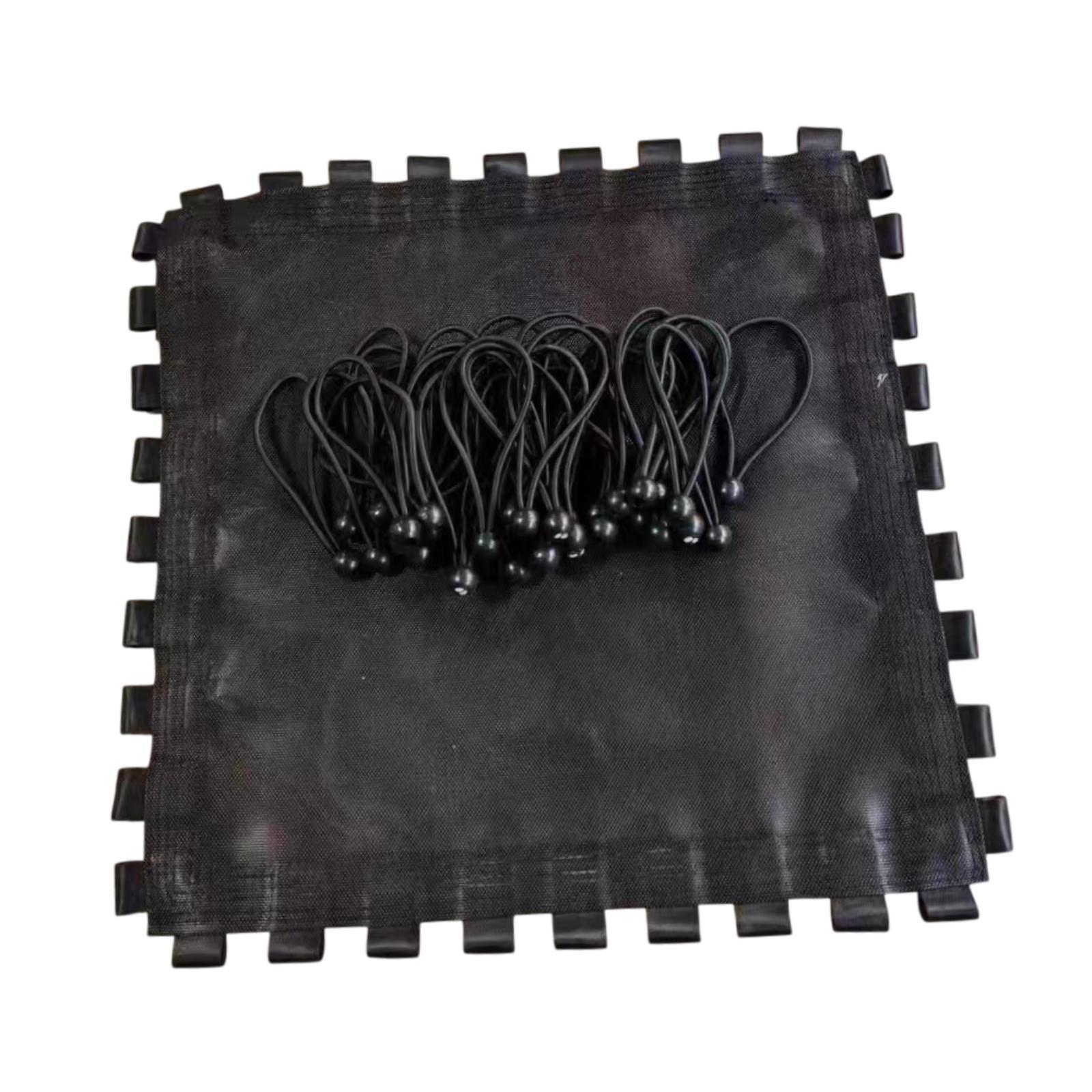 Trampoline Replacement Mat Easy to Install Reliable Trampoline Mesh Mat with 36 Ball Bungee Cords for Gymnastics Workout