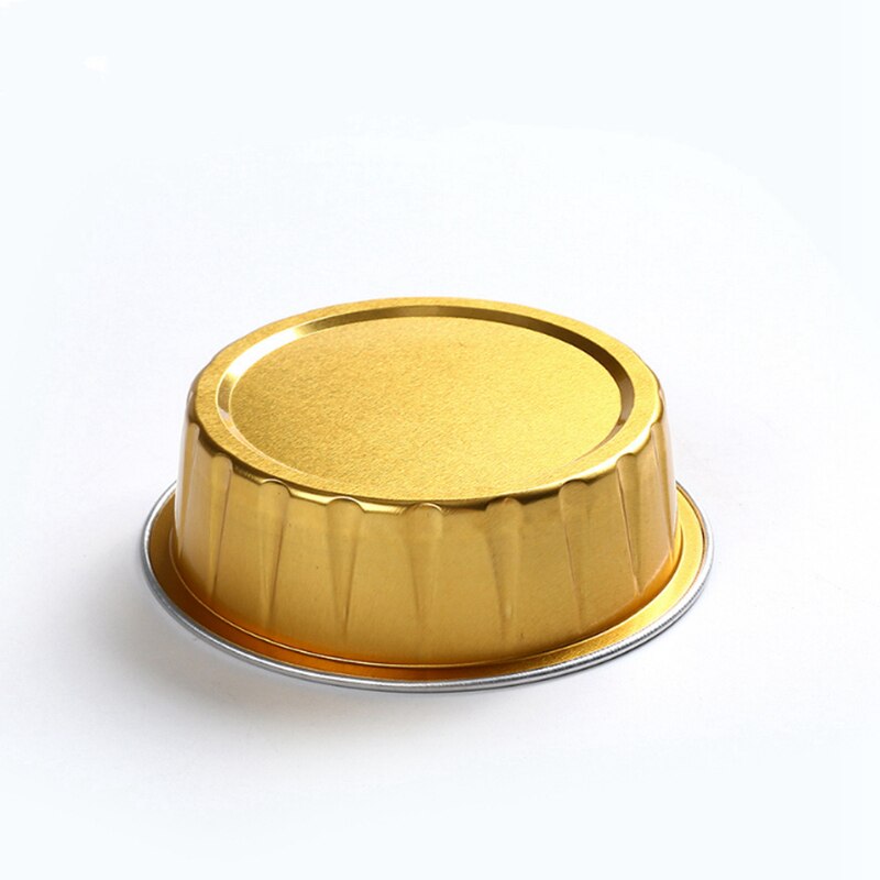 Practical 50Pcs Disposable Aluminum Foil Bowl Baking Barbecue Takeaway Aluminum Foil Box