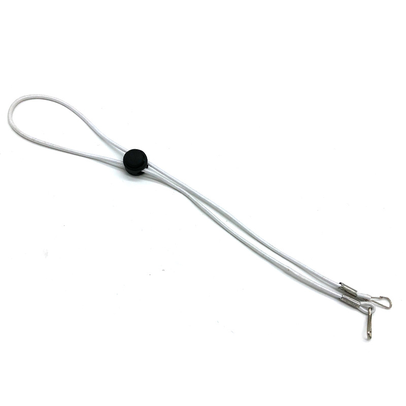 Extensor de máscara facial ajustável, cordão para máscara, com dois ganchos, colar com cordão de suporte: 01 white
