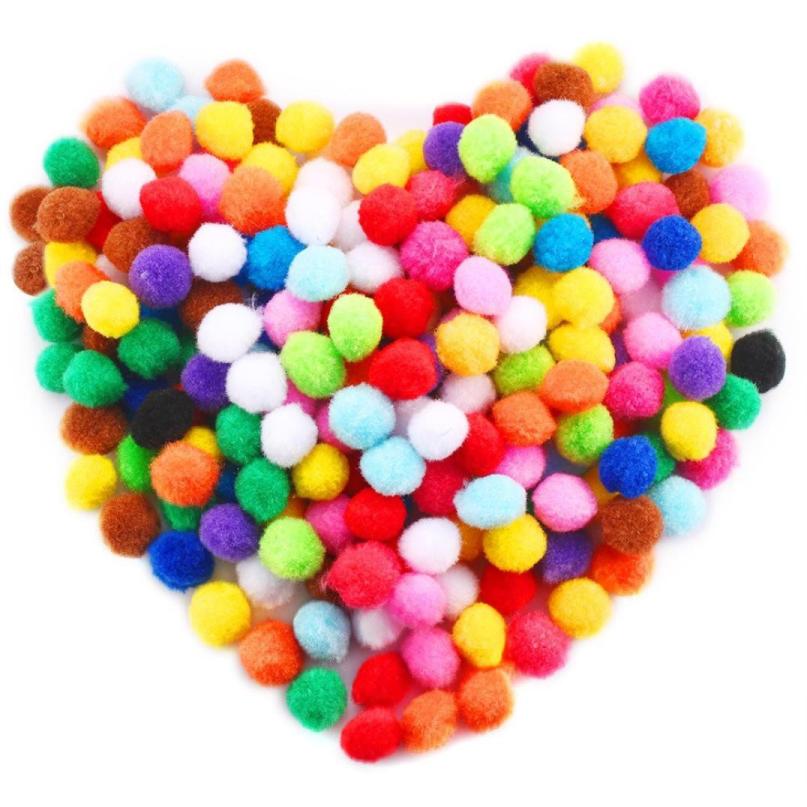 Caydo 100 Pieces 1 Inch Pom Poms for Hobby Supplies and DIY Crafts