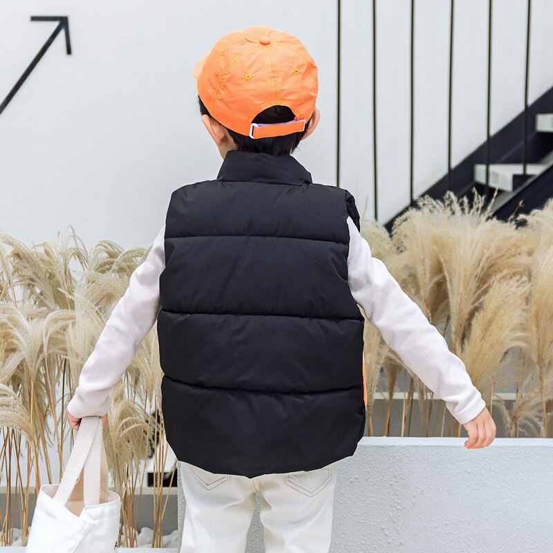 Meisjes jongens casual wintervest baby kinderen warm vest bovenkleding