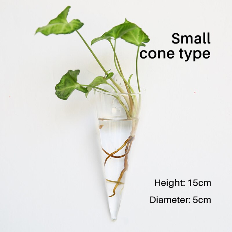 Foam Box Packing Aquarium Tank Fish Bowl Decoration Wall Hanging Aquatic Pet Supplies For Flower Arrangement Horticulture Fish: Small cone