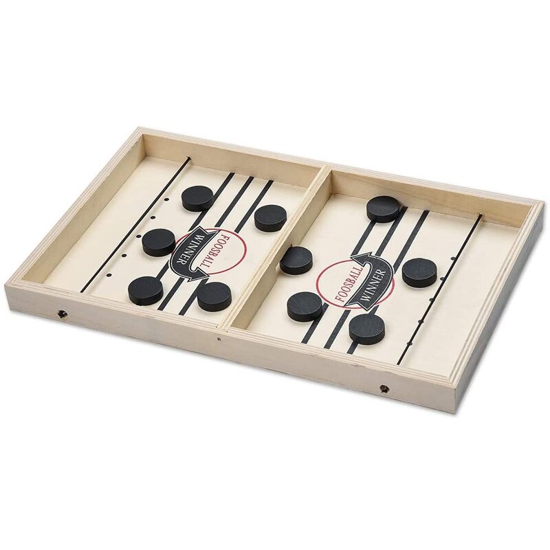 Snelle Sling Puck Super Winnaar Houten Sling Hockey Bordspel Tafel Games Voor Kinderen Kinderen Volwassen 1708013