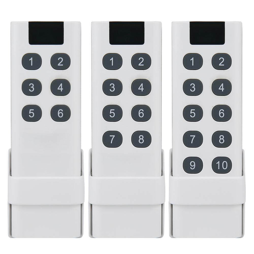 200M 433Mhz Universele Draadloze Afstandsbediening, 1/2/4/6/8/10 Knoppen, muur Gemonteerde, Kan Controle Ktnnkg Remote Ontvanger.