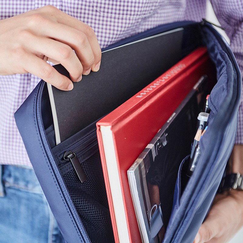 Herr handväska dokumentväskor portföljer 13 tums ipadelectronic datalinje arrangör påse kontorsväska kvinnors resetillbehör