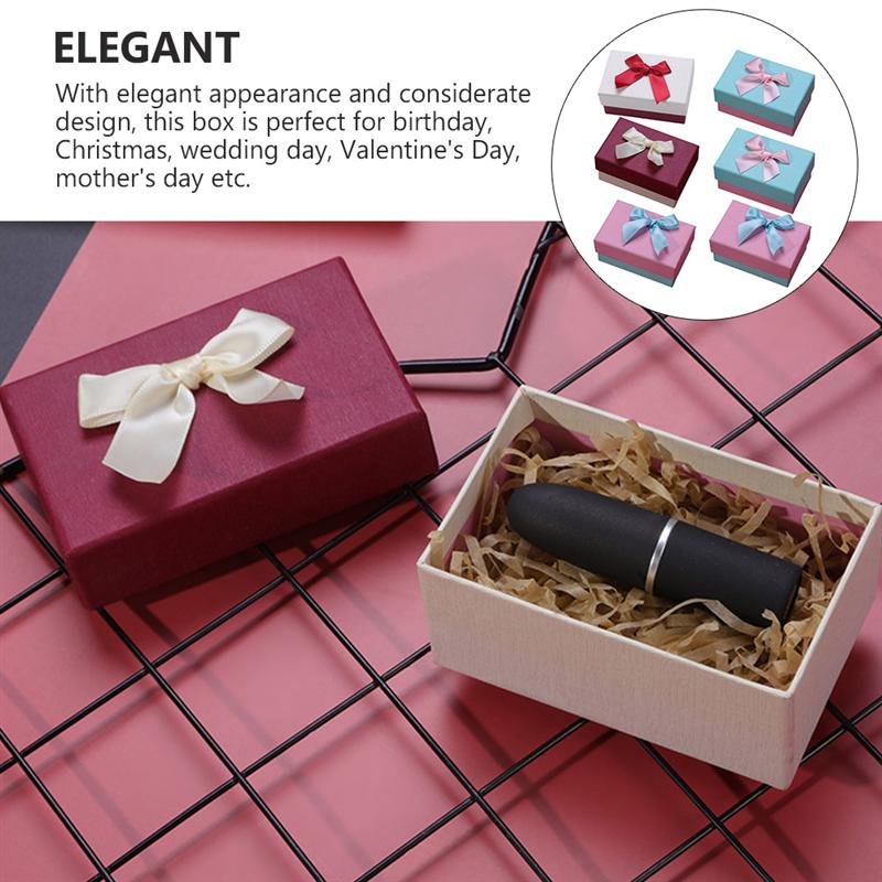 6pcs Treat Boxes Delicate Pretty Packaging Box Jewelry Organizer Cases for Chocolate Jewelry