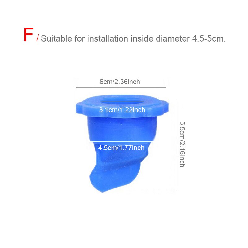Filtre de reflux Anti-odeur en Silicone pour salle de bains de désodorisation, filtre de refoulement, Anti-odeur, Anti-insecte: F