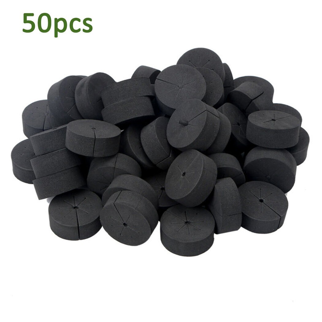 50Pcs Tuin Clone Kragen Premium Neopreen Inserts Klonen Plant Niet Giftig Ph Neutraal