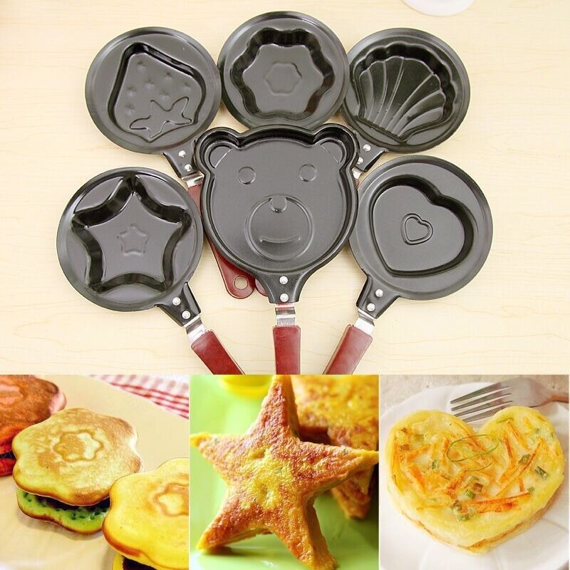 Cartoon breakfast pot multi-function roller pancake pan small frying pan egg dumpling non-stick frying pan egg frying pan mold