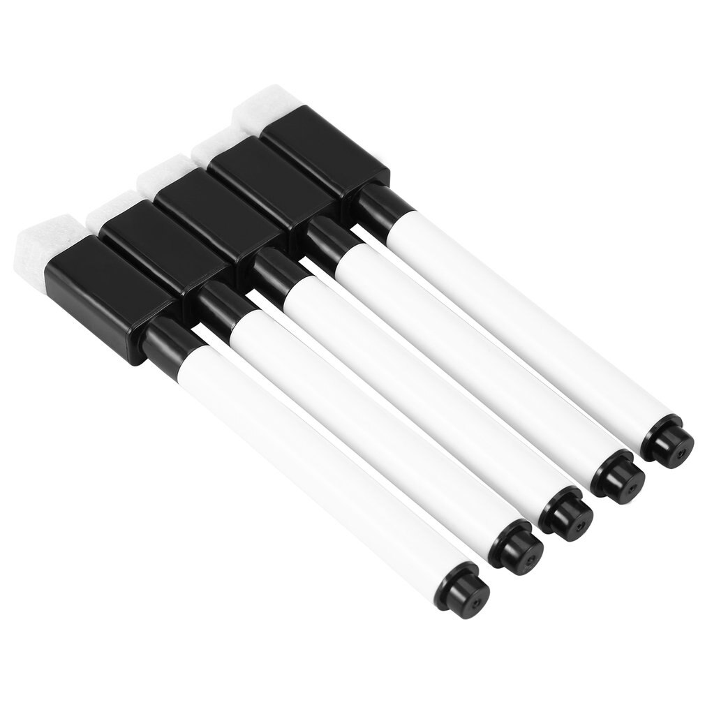 5 Stks/set Gloednieuwe Whiteboard Pen Uitwisbare Droog White Board Markers Milieu Gum Kantoor Schoolbenodigdheden: Default Title